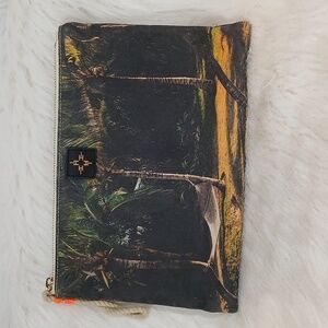 India Hicks Canvas Clutch/Pouch Green Unisex